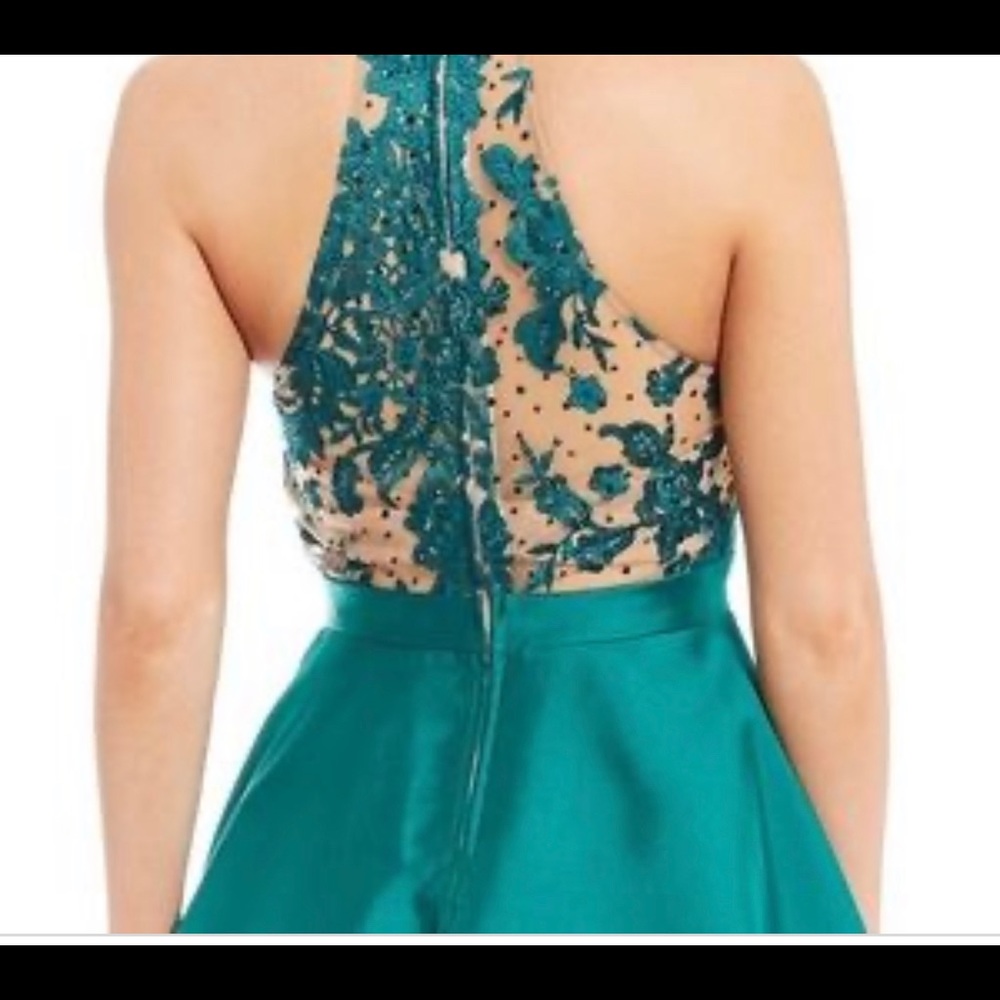 Dear Moon emerald cocktail dress